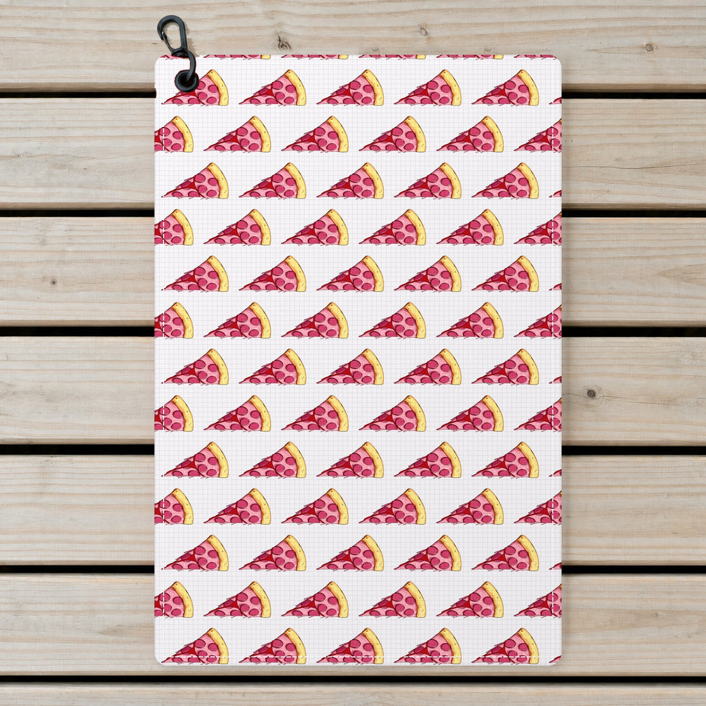 Pizza Slut Golf Towel - Laid Flat