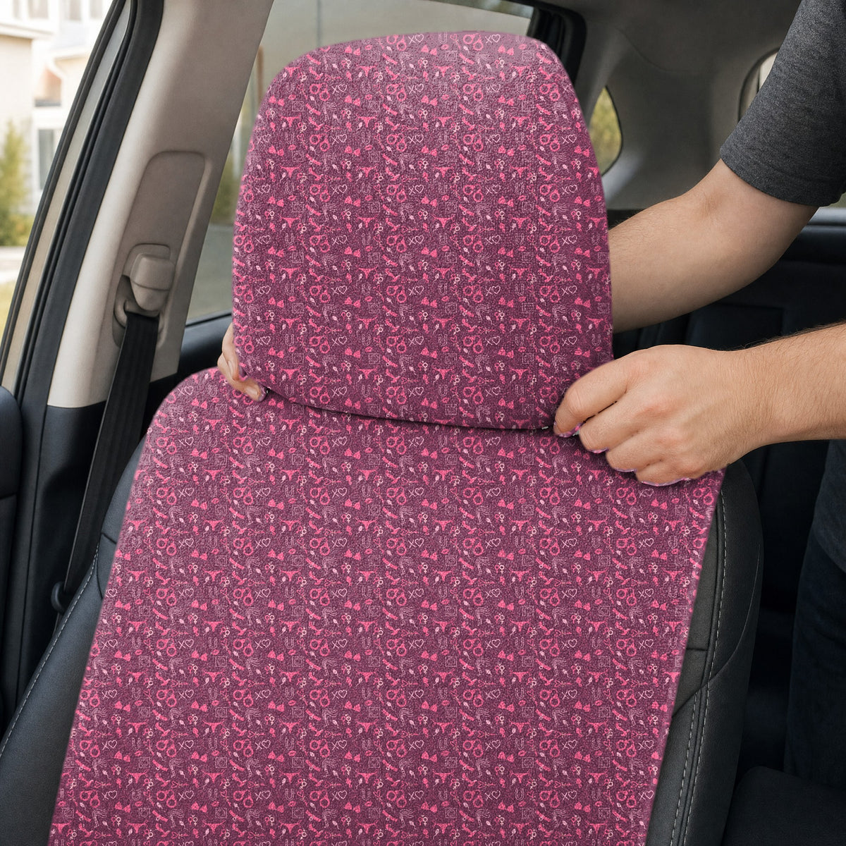 Pleasure Chest Full-Size Towel & Car Seat Cover - Headrest Pocket