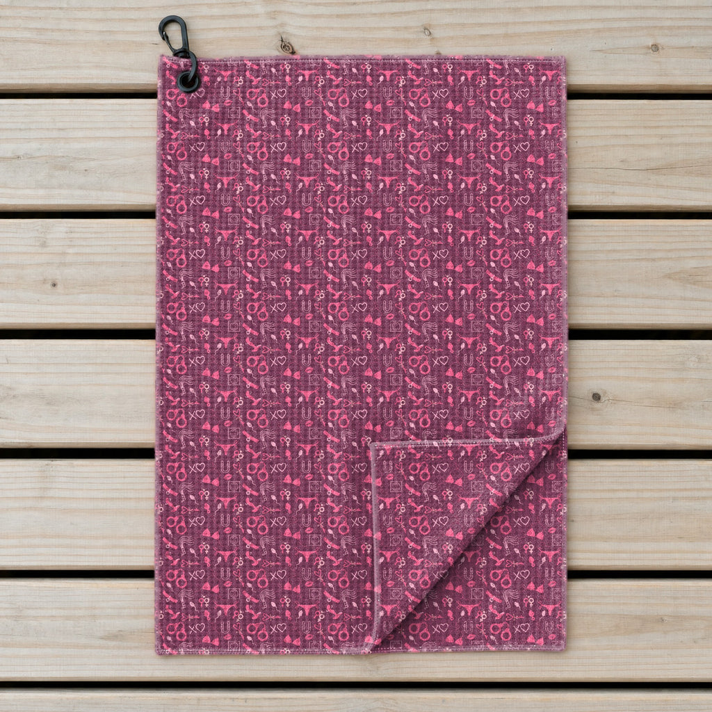 Pleasure Chest Golf Towel - Laid Flat