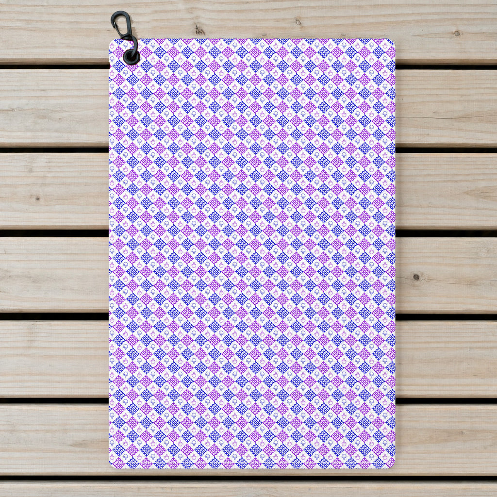 Polite Flip-Off Golf Towel - Laid Flat