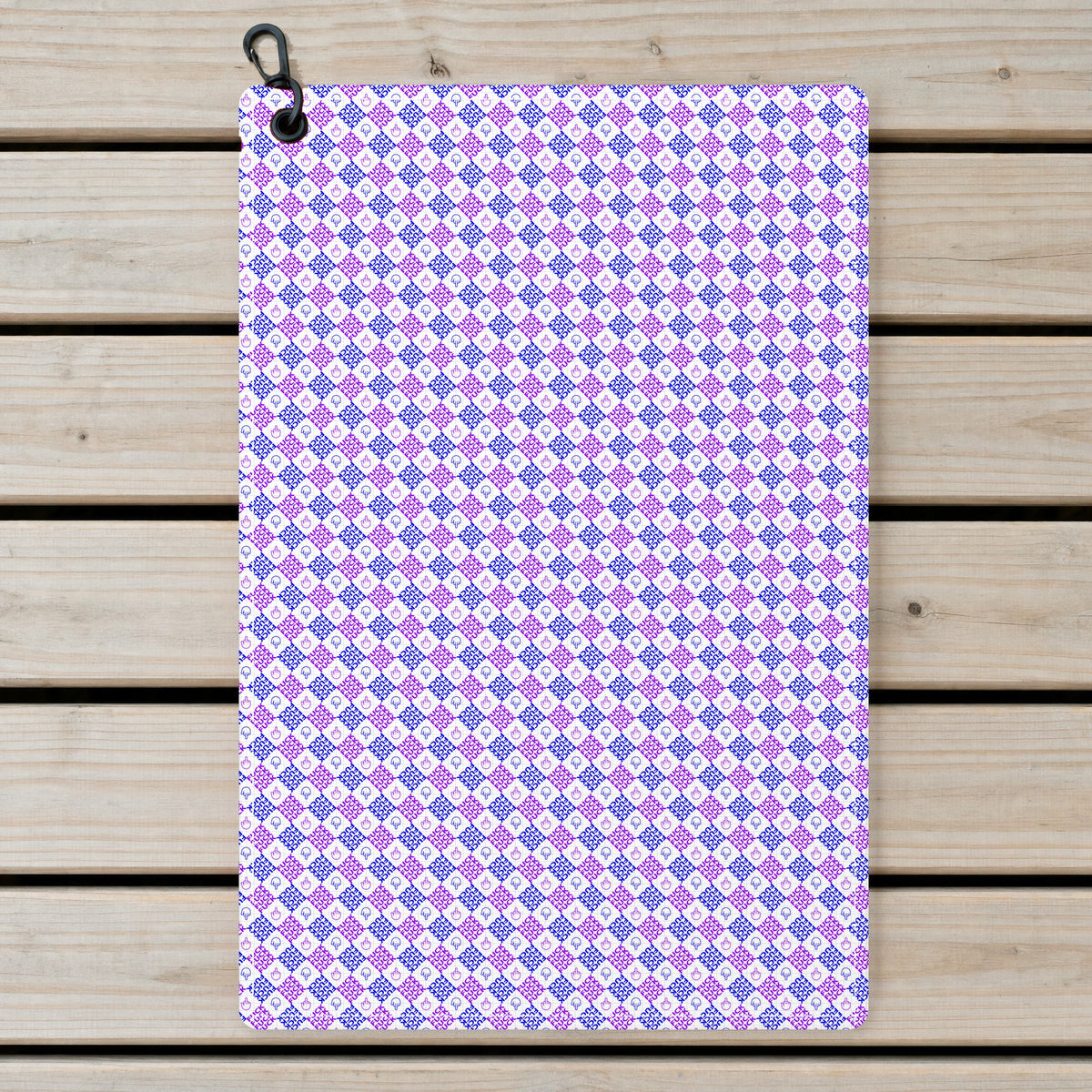 Polite Flip-Off Golf Towel - Laid Flat