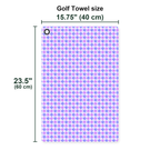 Polite Flip-Off Golf Towel - Size Chart