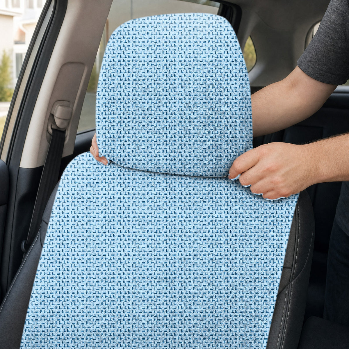 Puzzle Lovers Full-Size Towel & Car Seat Cover - Headrest Pocket