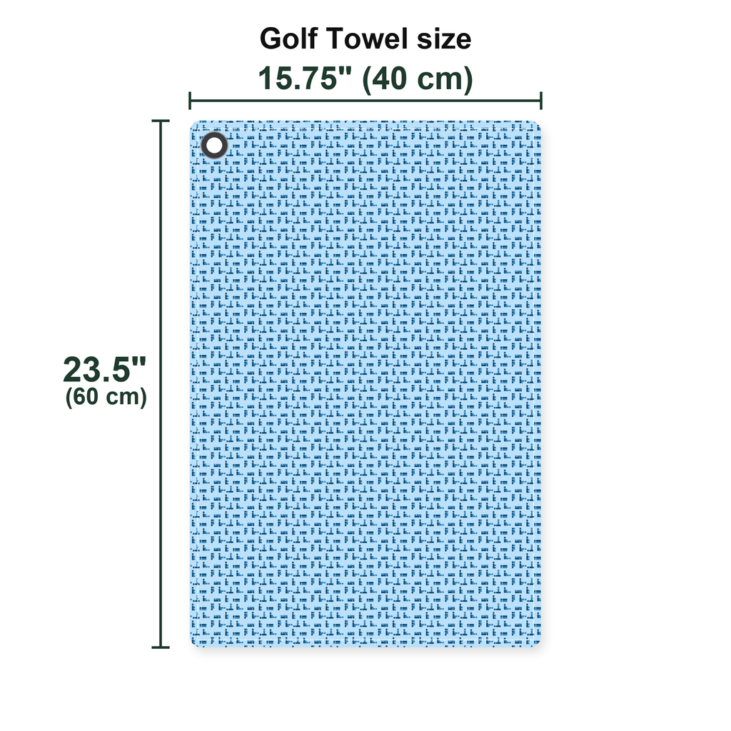 Puzzle Lovers Golf Towel - Size Chart