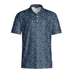 Quiet Stakes Grid Polo Shirt For Men - Front