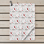 Red Clay Golf Towel - Laid Flat