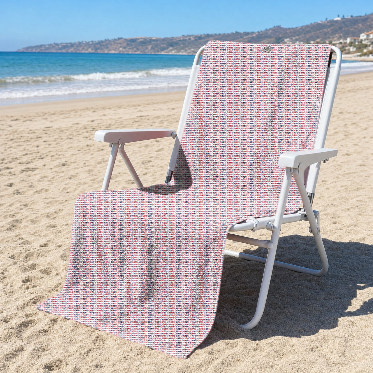 Red Comeback Full-Size Towel & Car Seat Cover - On a Beach Chair