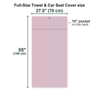 Red Comeback Full-Size Towel & Car Seat Cover - Size Chart