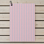 Red Comeback Golf Towel - Laid Flat