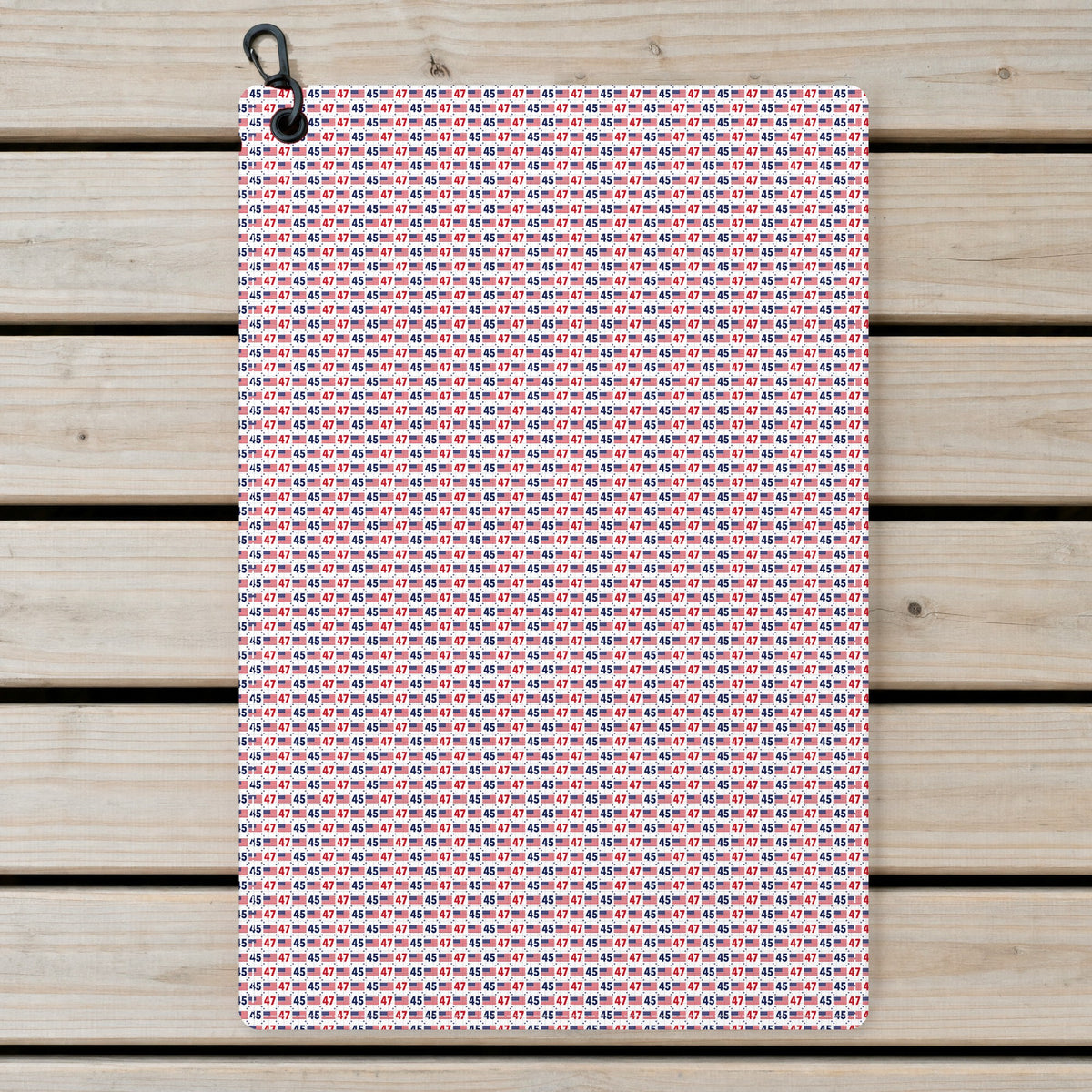 Red Comeback Golf Towel - Laid Flat