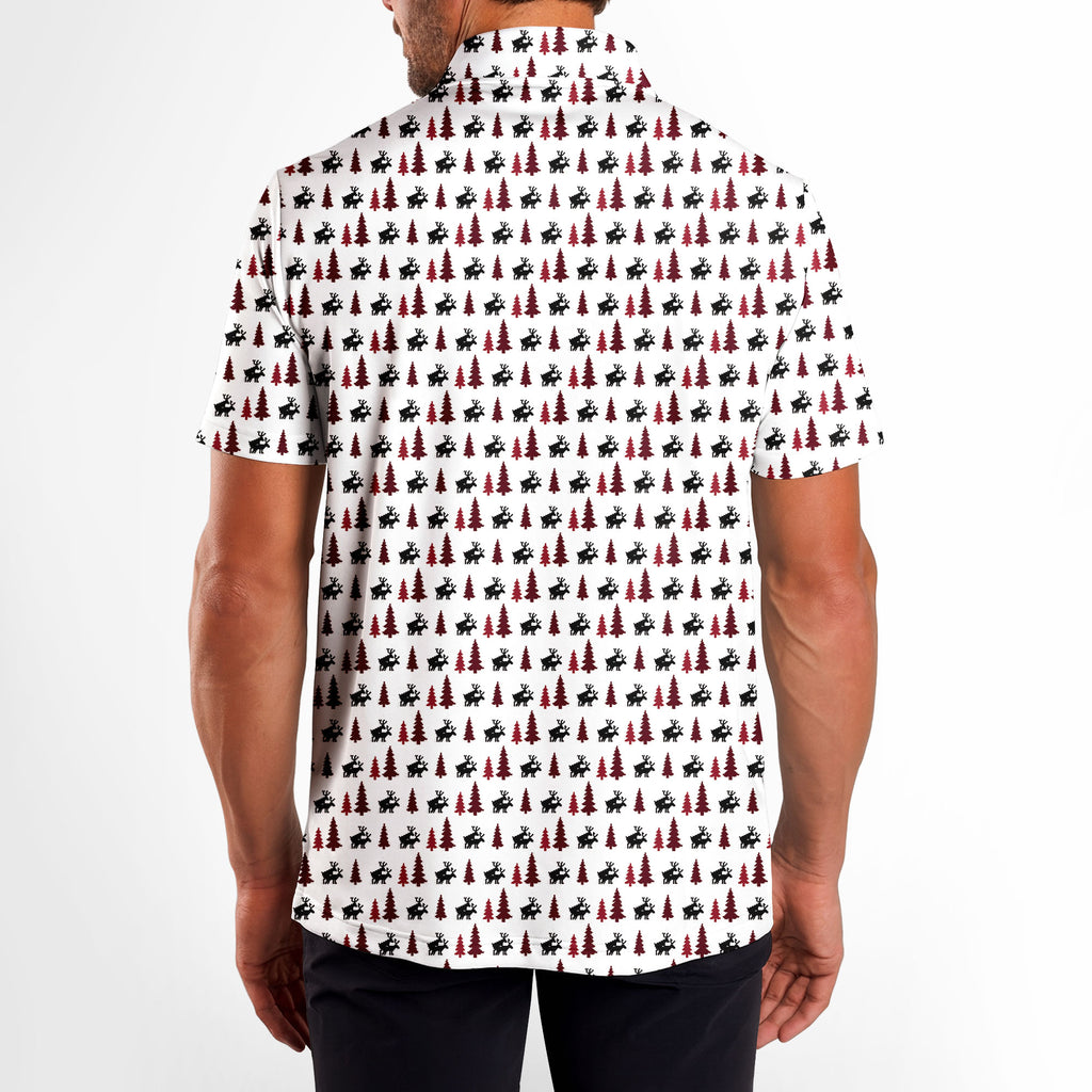 Reindeer Games Polo Shirt For Men - M-WHITE-B