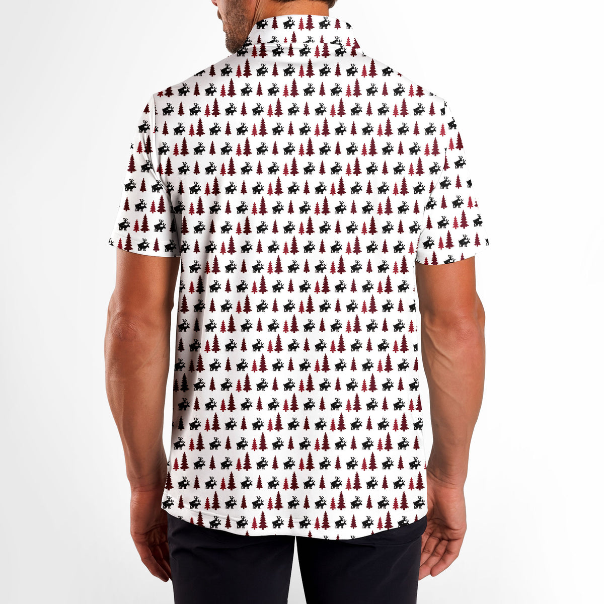 Reindeer Games Polo Shirt For Men - M-WHITE-B