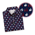 Reindeer Games Polo Shirt For Men - NAVY-ZOOM