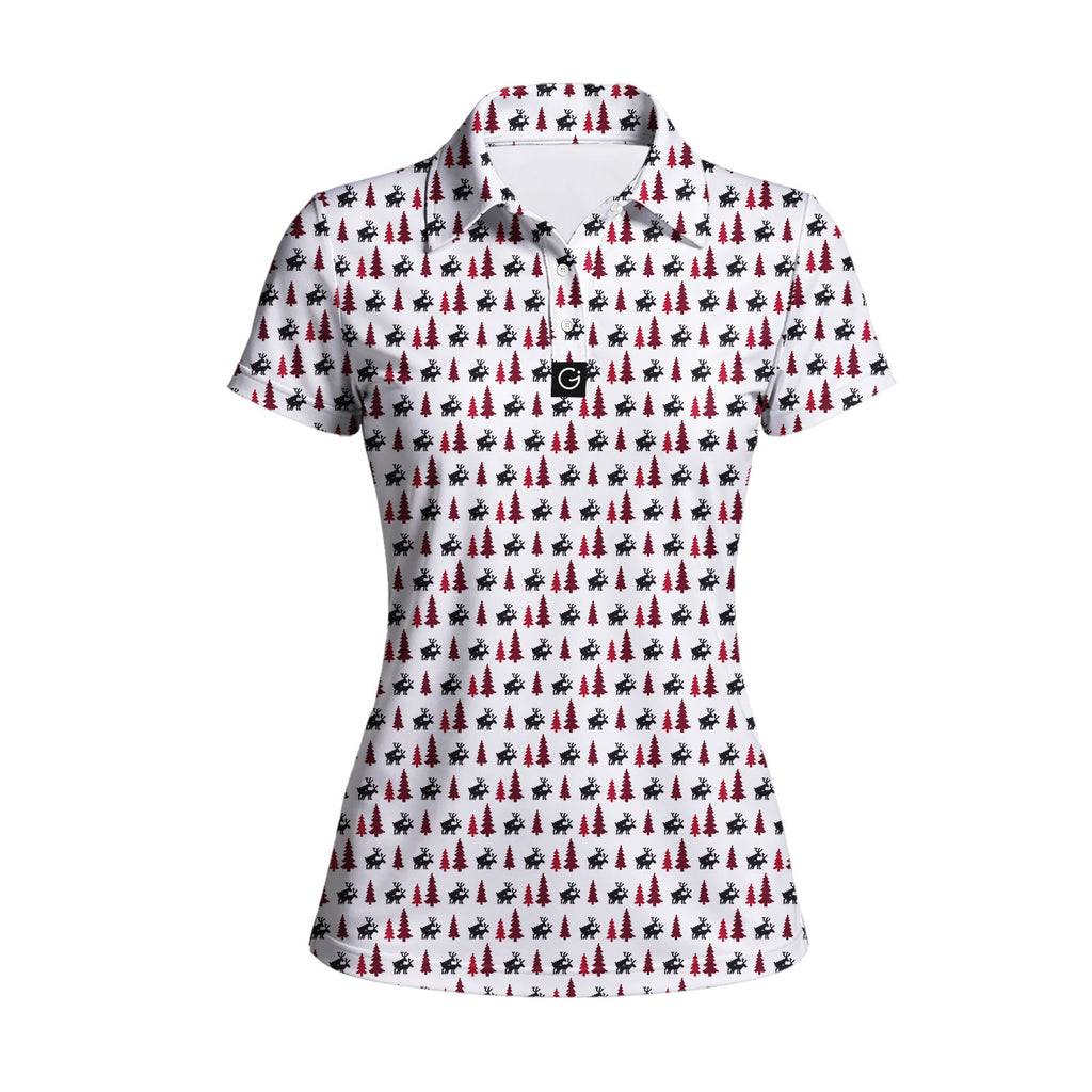Reindeer Games Polo Shirt For Women - 2