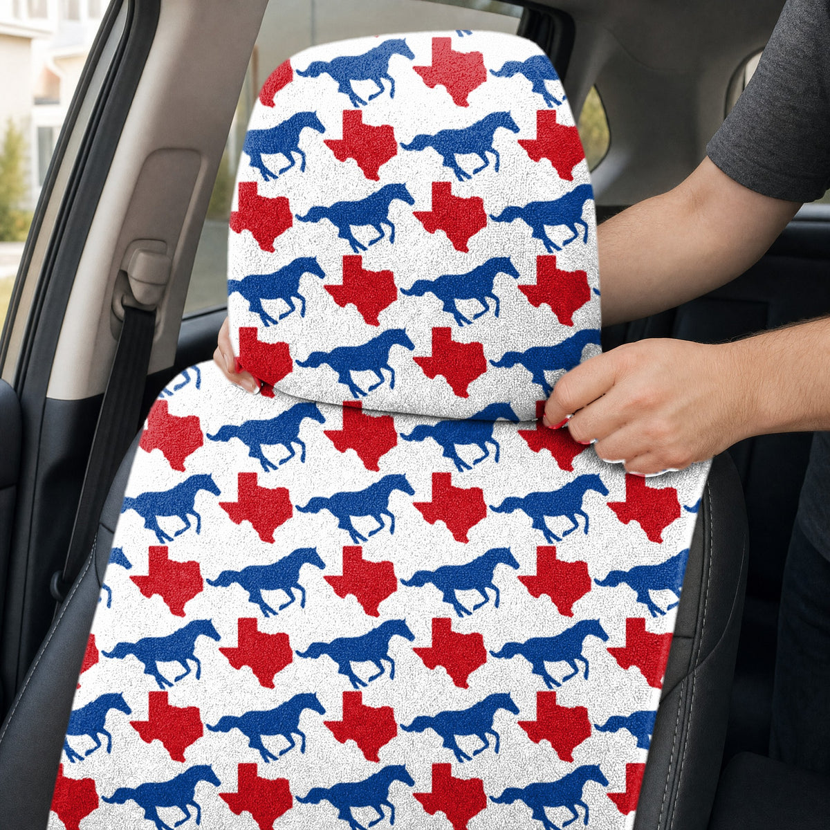 Ride ‘Em Full-Size Towel & Car Seat Cover - Headrest Pocket