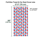 Ride ‘Em Full-Size Towel & Car Seat Cover - Size Chart