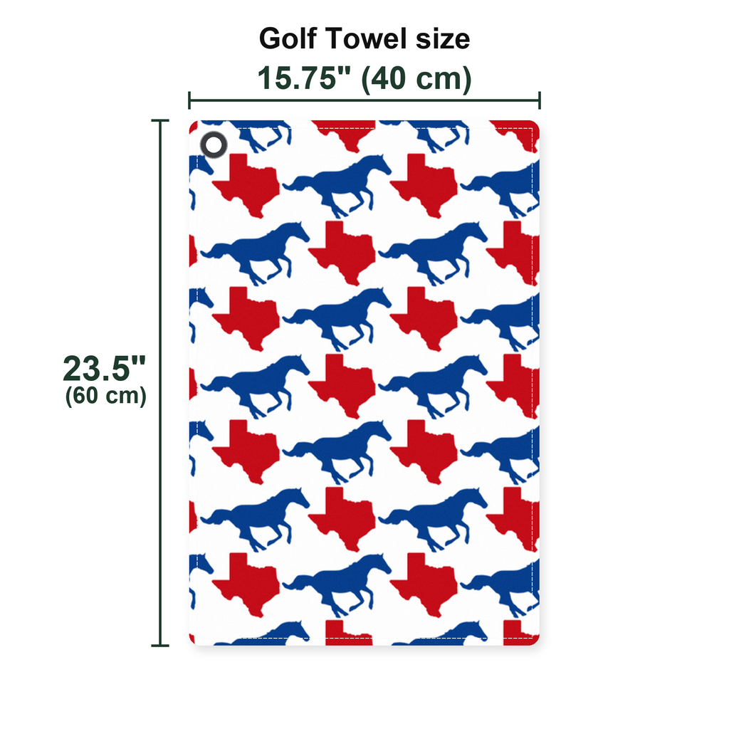 Ride ‘Em Golf Towel - Size Chart