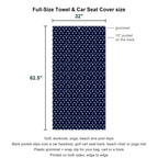 S-e-x Ed. Full-Size Towel & Car Seat Cover - Size Chart