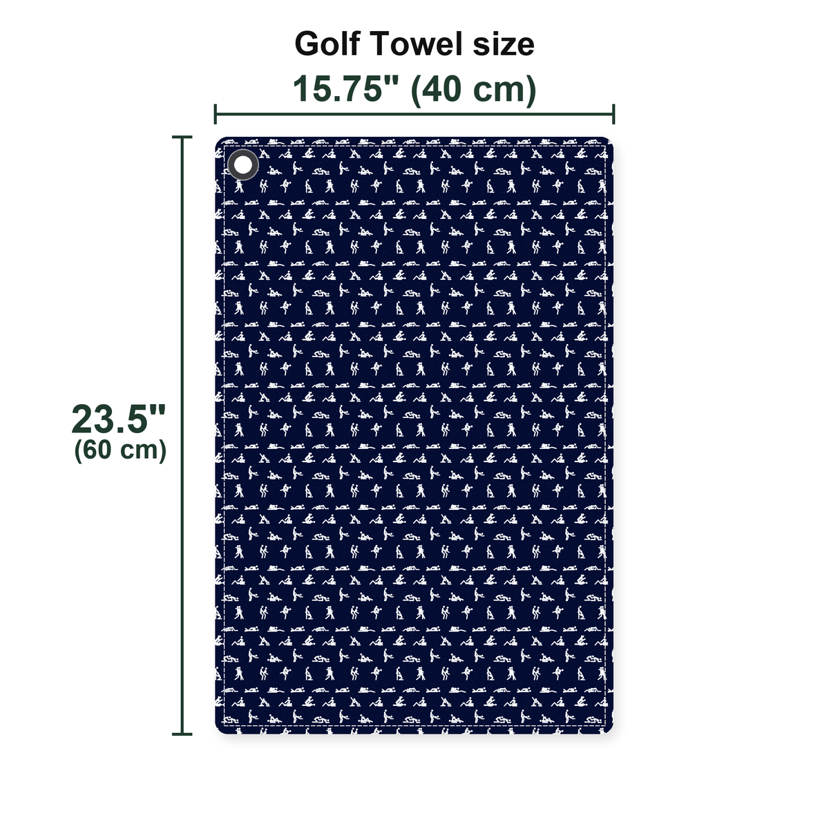 S-e-x Ed. Golf Towel - Size Chart