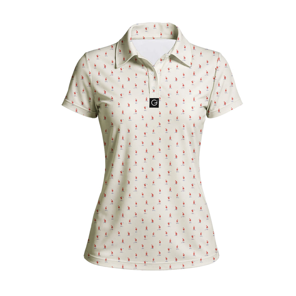 Santa’s Back Nine Polo Shirt For Women - 2
