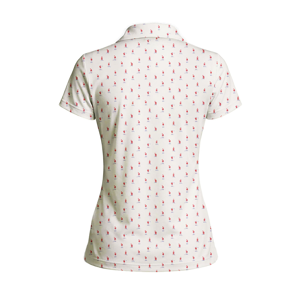 Santa’s Back Nine Polo Shirt For Women - 3