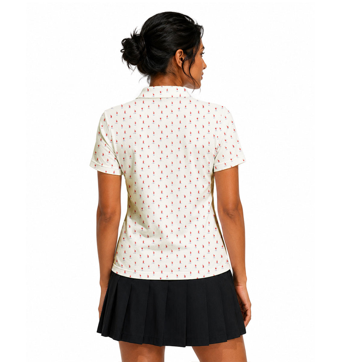 Santa’s Back Nine Polo Shirt For Women - WM4