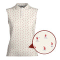 Santa’s Back Nine Women Sleeveless Polo Shirt - 1