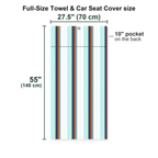 Sasquatch Bigfoot Full-Size Towel & Car Seat Cover - Size Chart