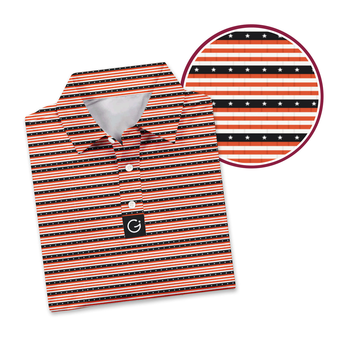 Schoen's Roofing, Under One Roof Polo Shirt For Men - Detail Close-up