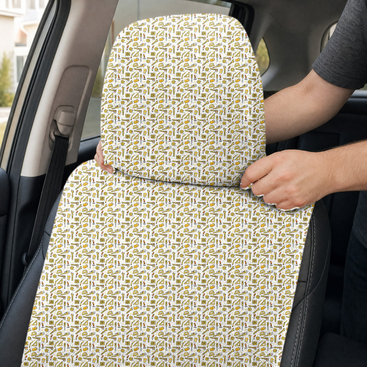 Scope Creep Full-Size Towel & Car Seat Cover - Headrest Pocket