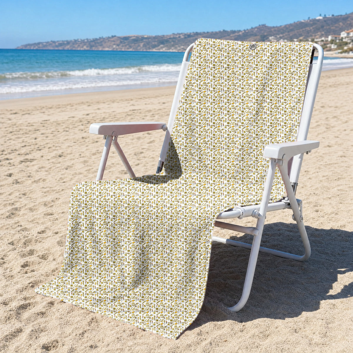 Scope Creep Full-Size Towel & Car Seat Cover - On a Beach Chair