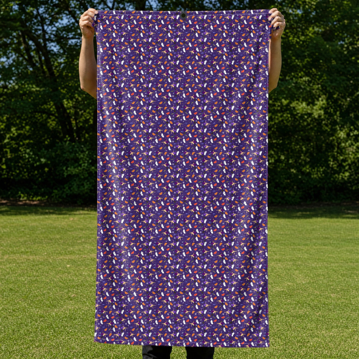 Seductive Witch Full-Size Towel & Car Seat Cover - Held Open