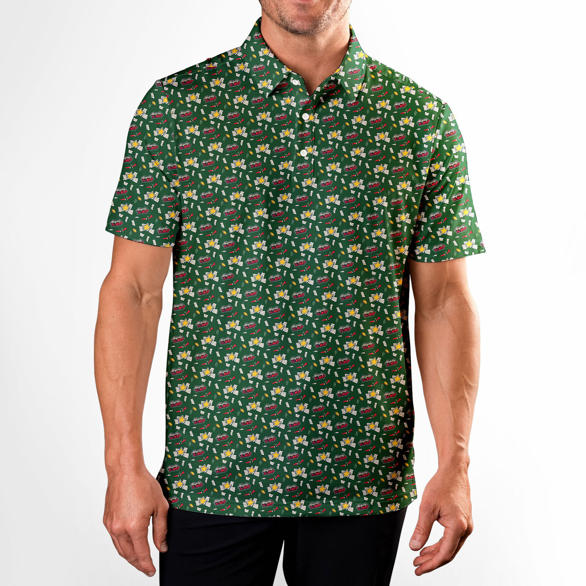 Self-Proclaimed MVP Polo Shirt For Men - Model Front