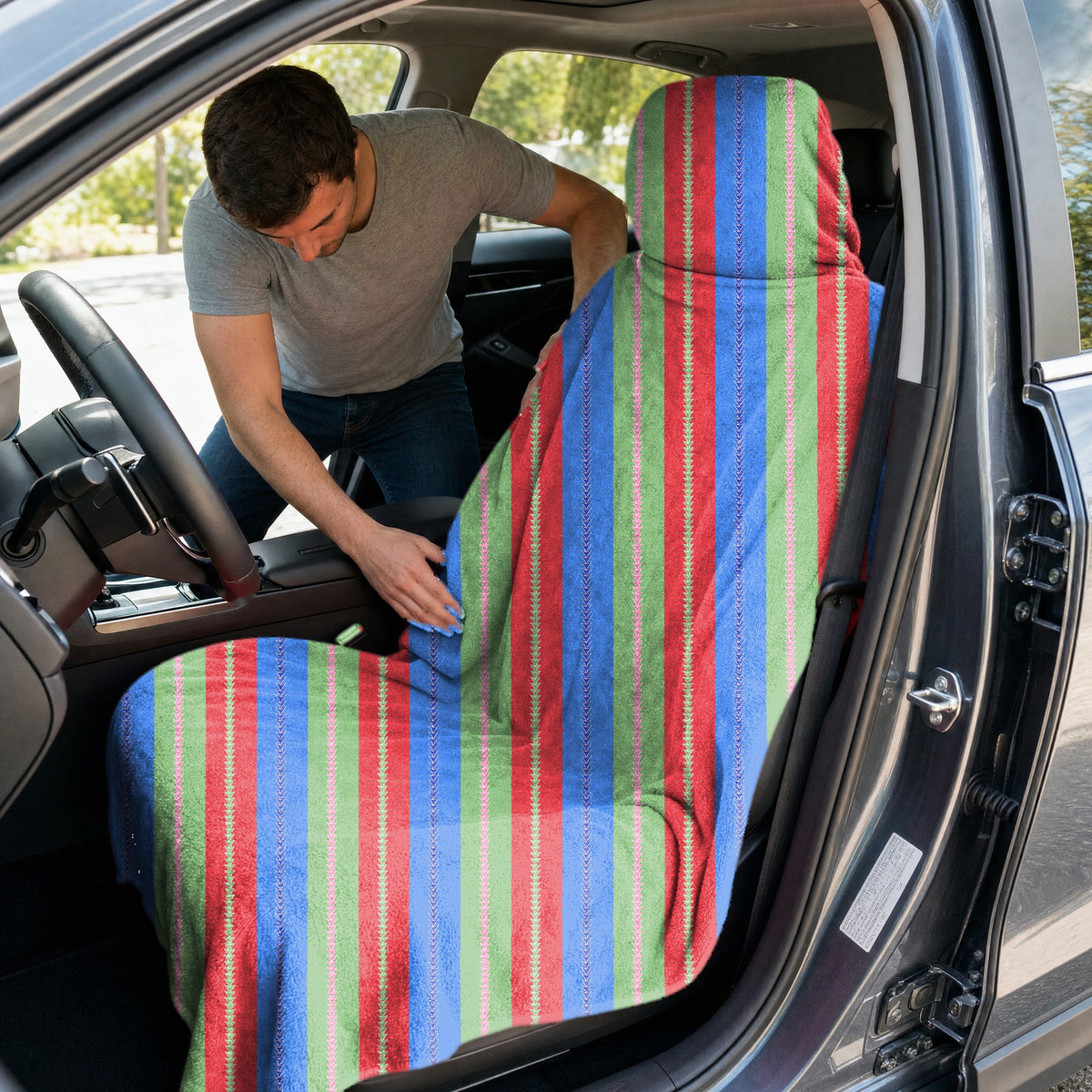 Shaken, Not Stirred Martini Full-Size Towel & Car Seat Cover - In the Car