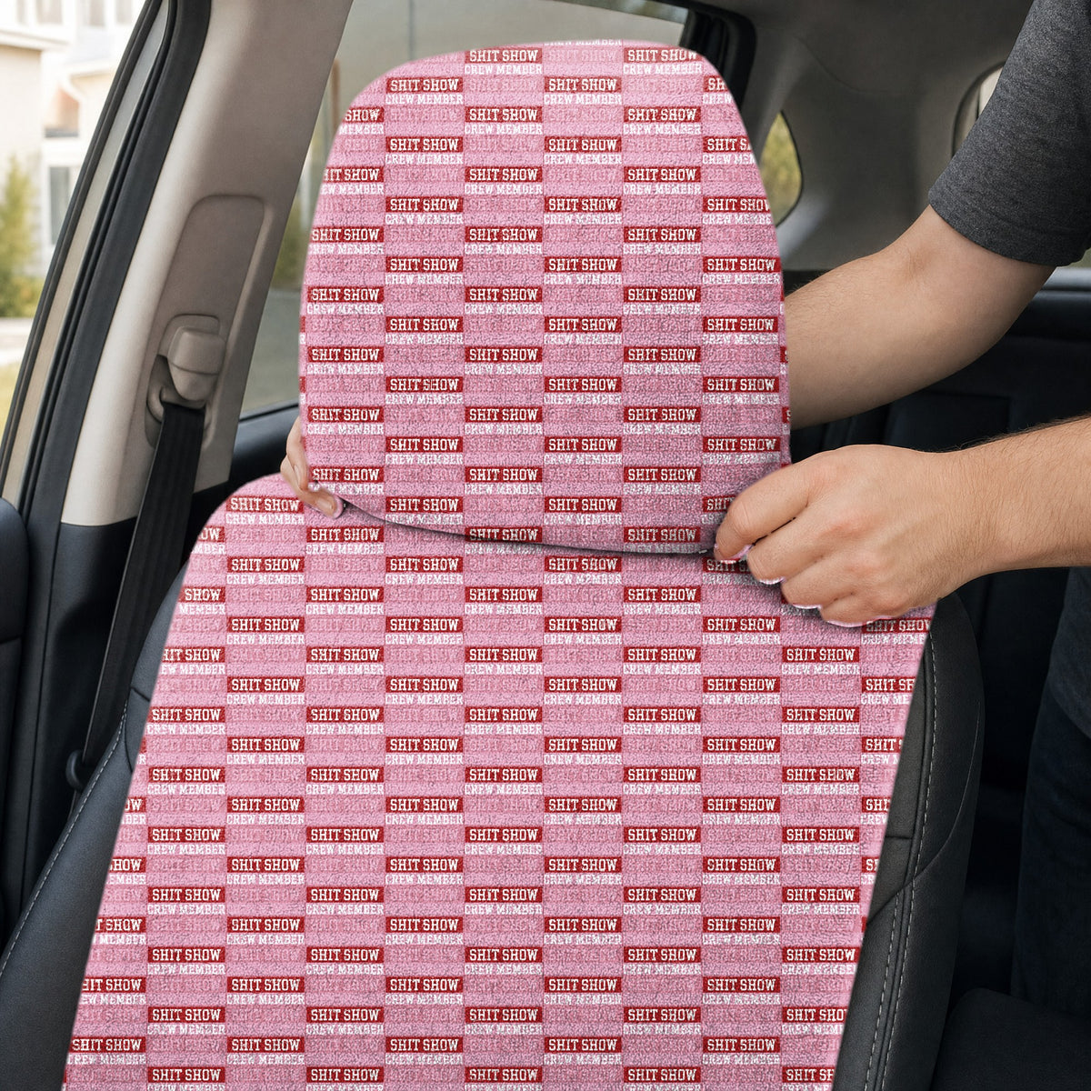 Shiet Show Crew Member Full-Size Towel & Car Seat Cover - Headrest Pocket