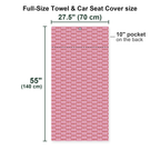Shiet Show Crew Member Full-Size Towel & Car Seat Cover - Size Chart