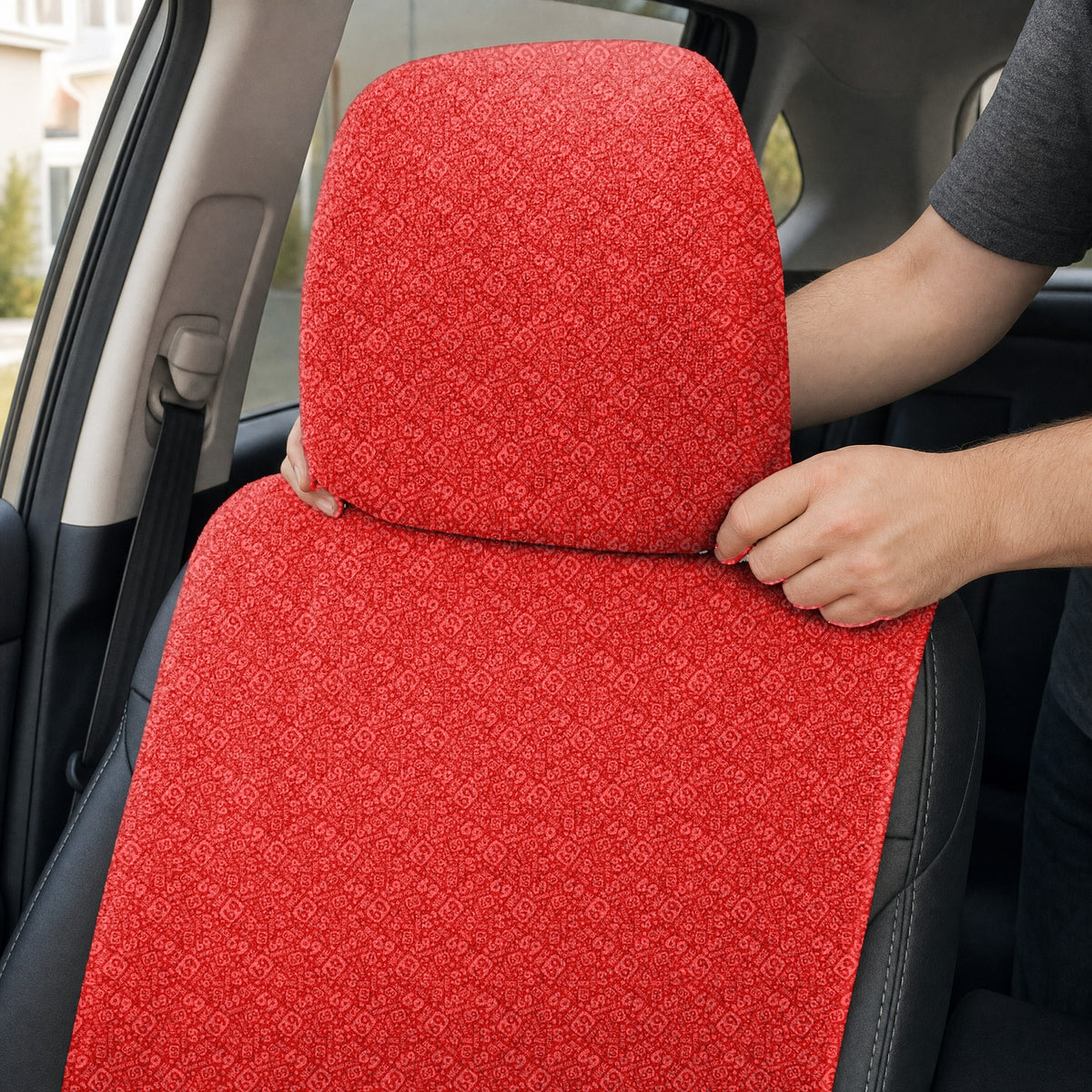 Sixty Nine Full-Size Towel & Car Seat Cover - Headrest Pocket