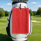 Sixty Nine Golf Towel - Hanging on a Golf Bag