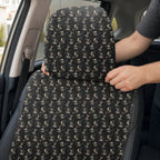 Skeleton Bunny Full-Size Towel & Car Seat Cover - Headrest Pocket
