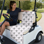 Skull Golf Full-Size Towel & Car Seat Cover - On a Golf Cart Seat