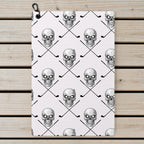 Skull Golf Golf Towel - Laid Flat