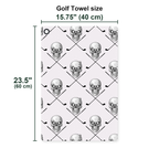 Skull Golf Golf Towel - Size Chart