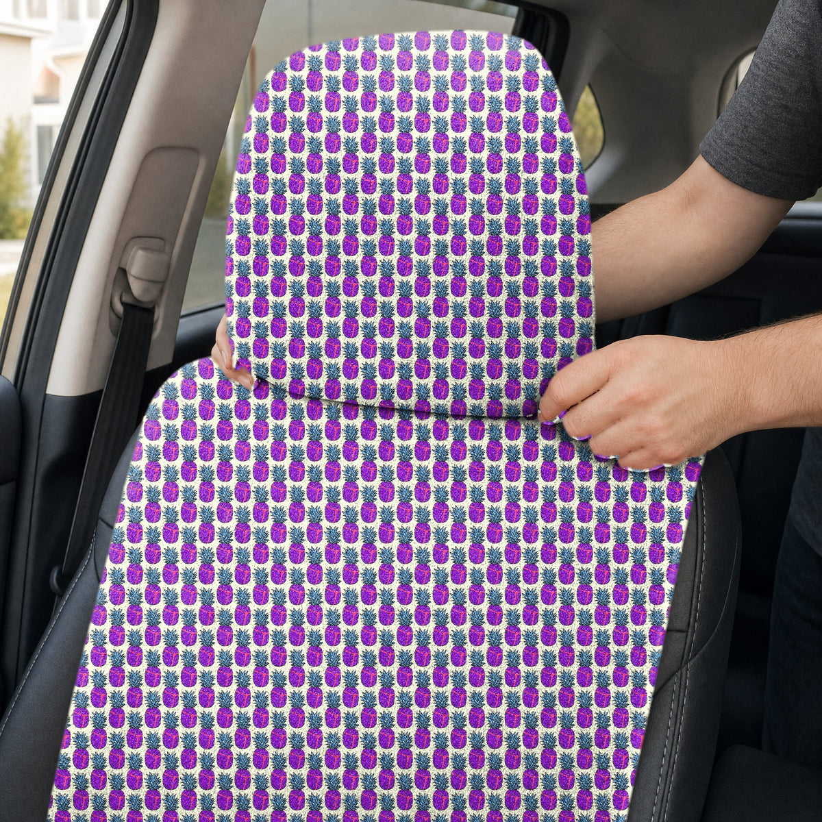 Slutty Pineapple Full-Size Towel & Car Seat Cover - Headrest Pocket