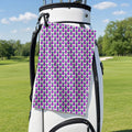 Slutty Pineapple Golf Towel - Hanging on a Golf Bag