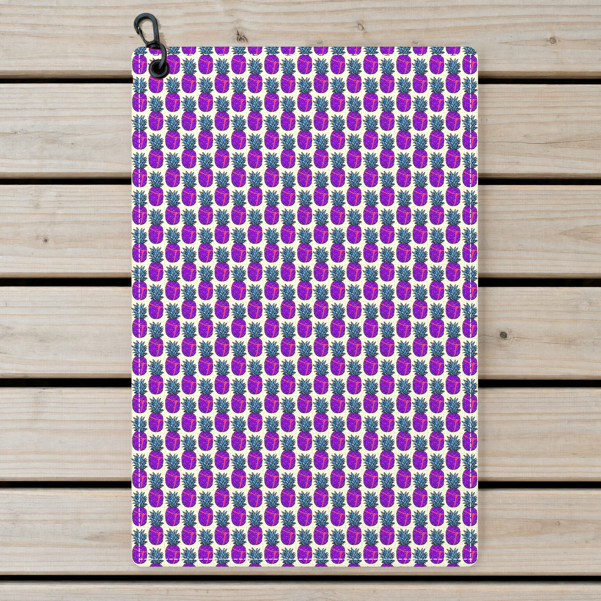 Slutty Pineapple Golf Towel - Laid Flat