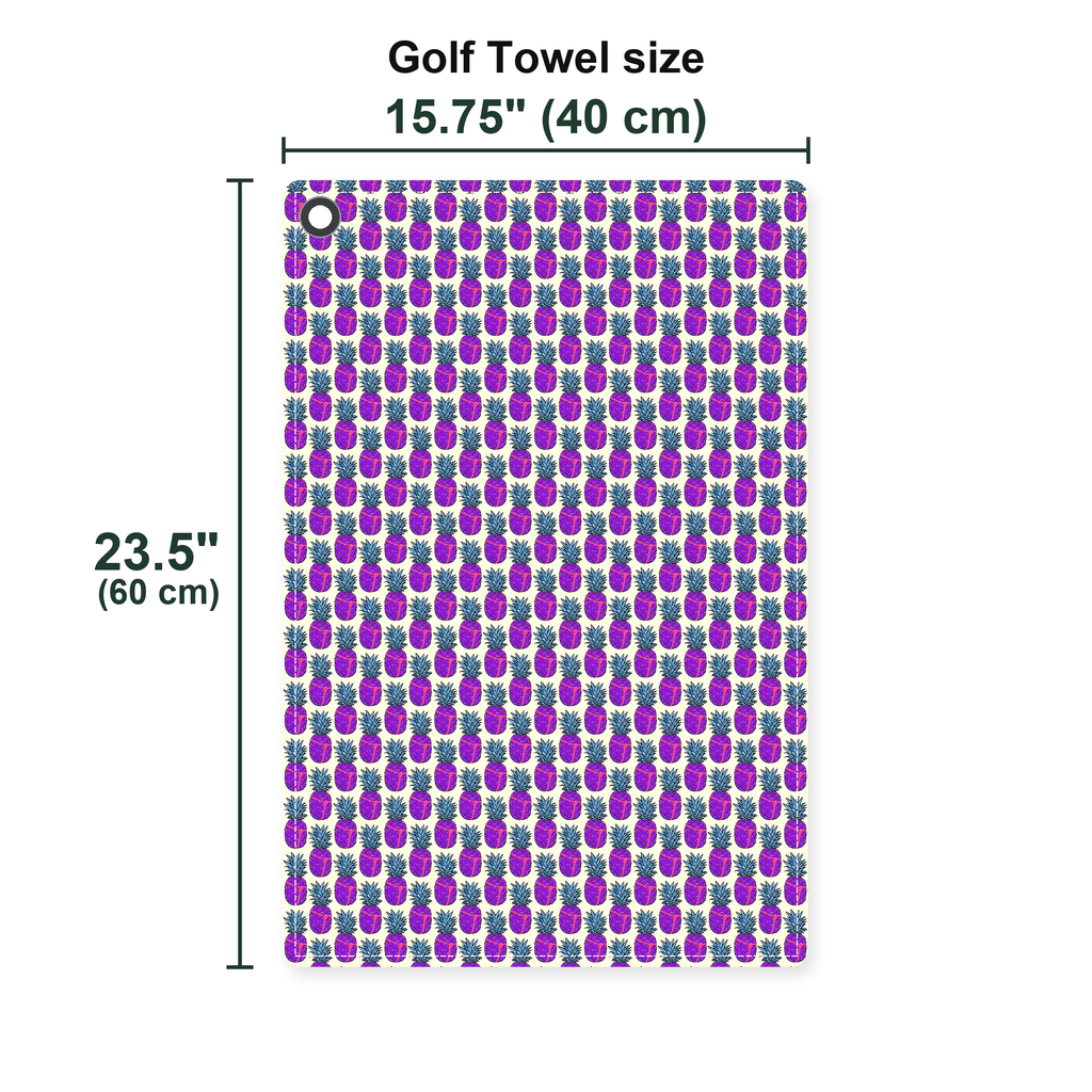 Slutty Pineapple Golf Towel - Size Chart