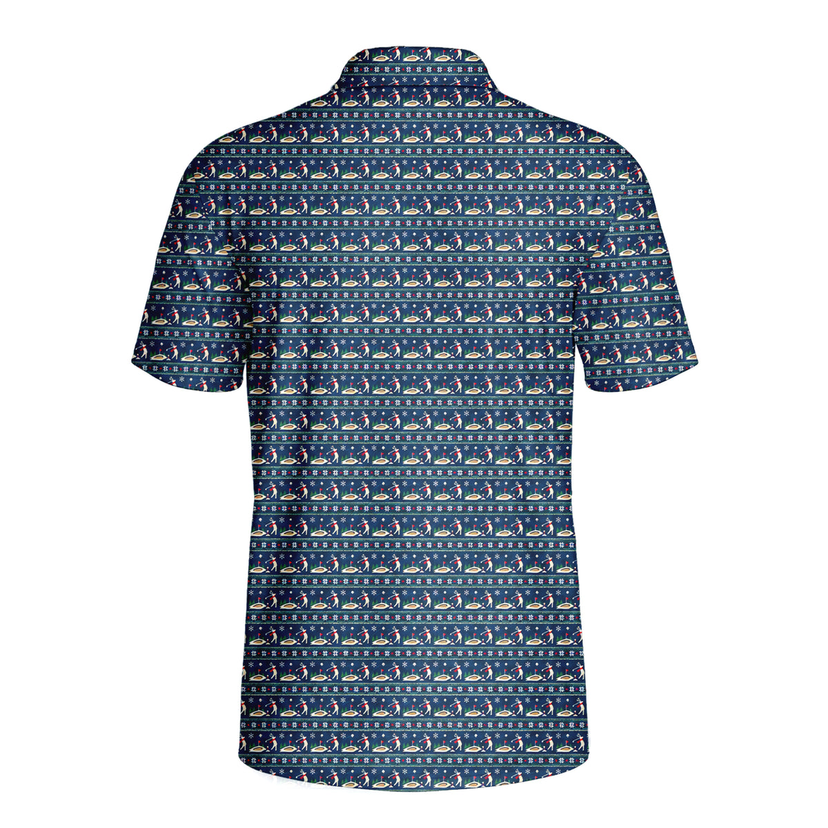 Snowdrift Slice Polo Shirt For Men - Back