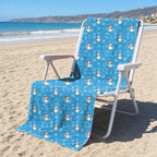 Snowman Golf Full-Size Towel & Car Seat Cover - On a Beach Chair