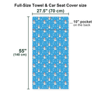 Snowman Golf Full-Size Towel & Car Seat Cover - Size Chart