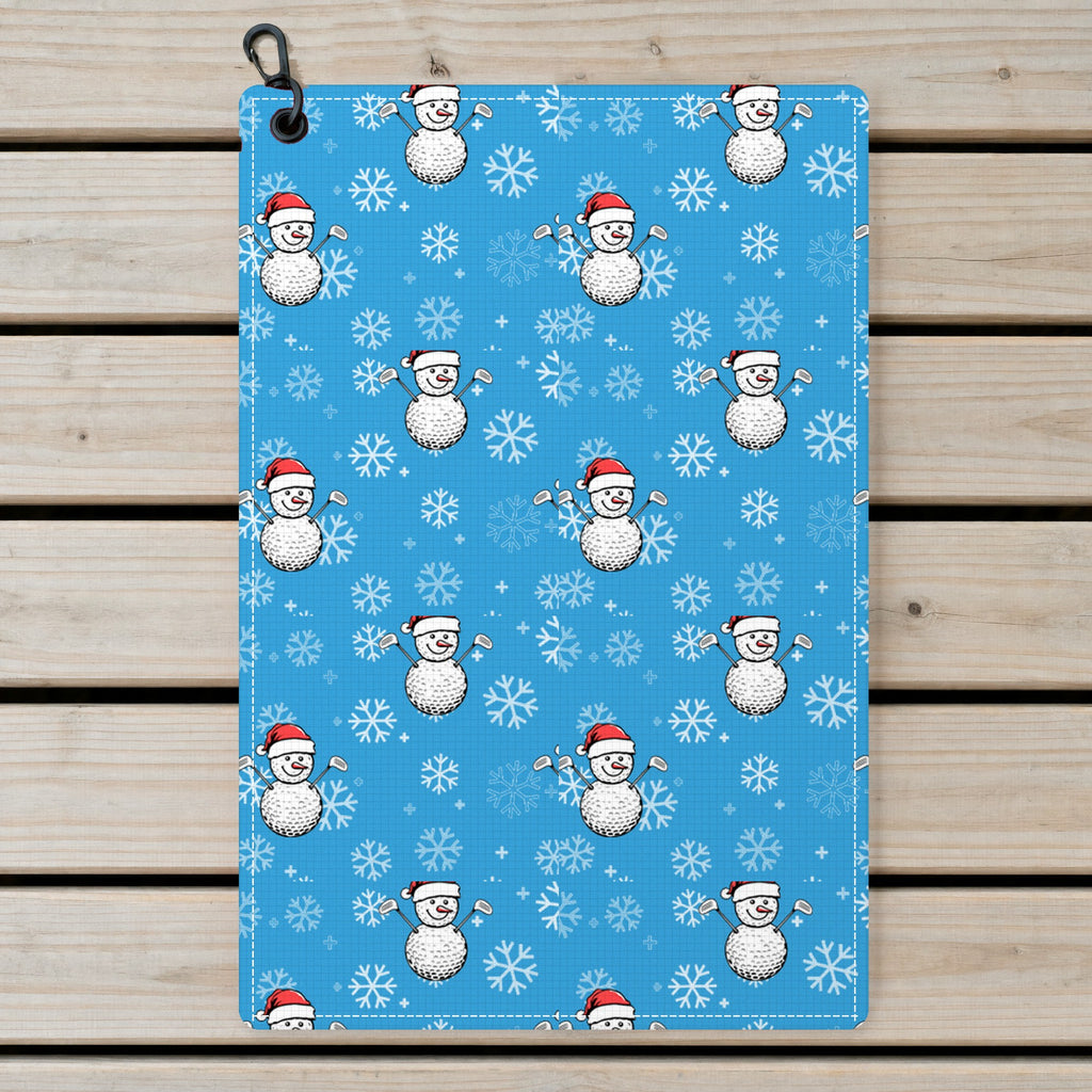 Snowman Golf Golf Towel - Laid Flat